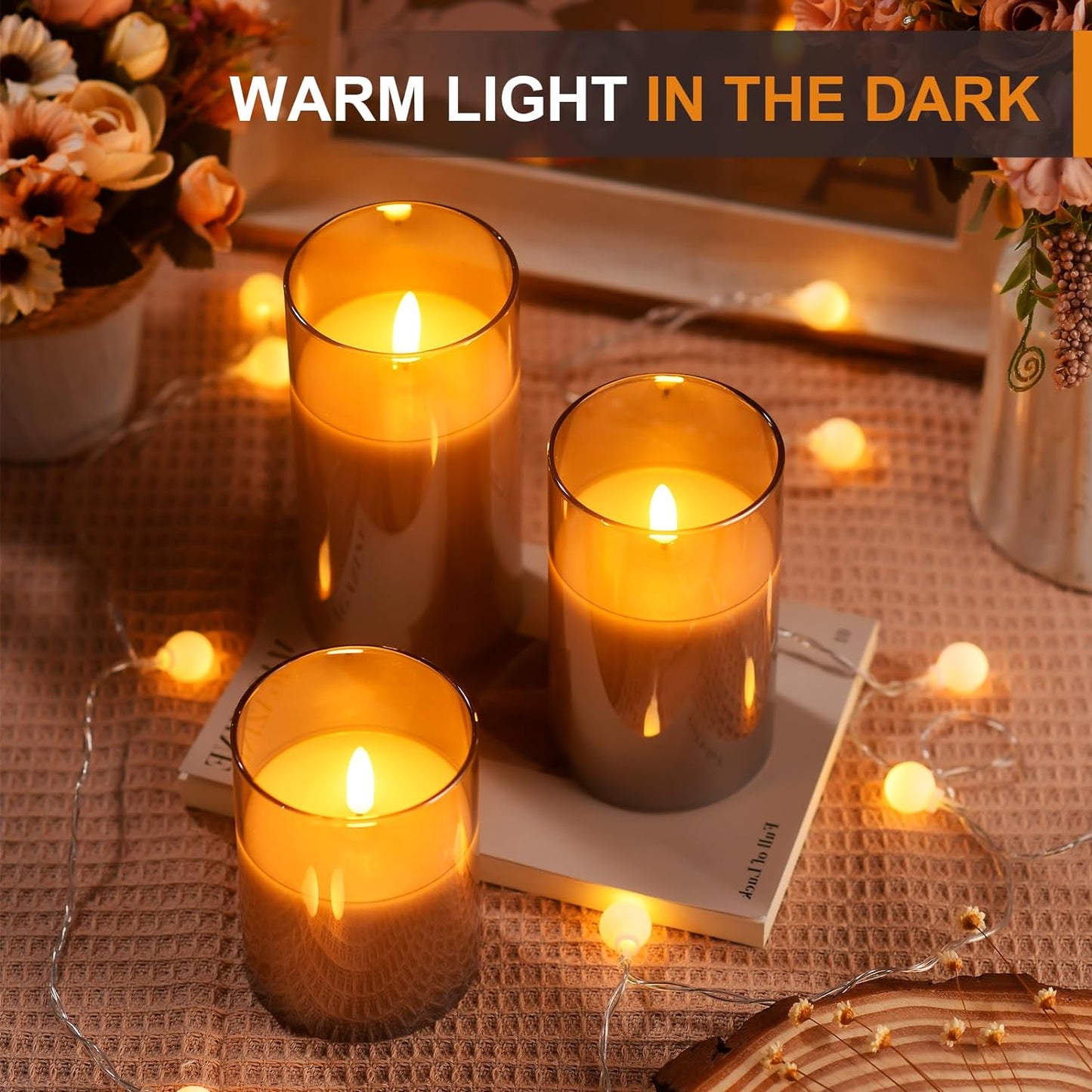 Led Flameless Candle Light With Remote & Timer