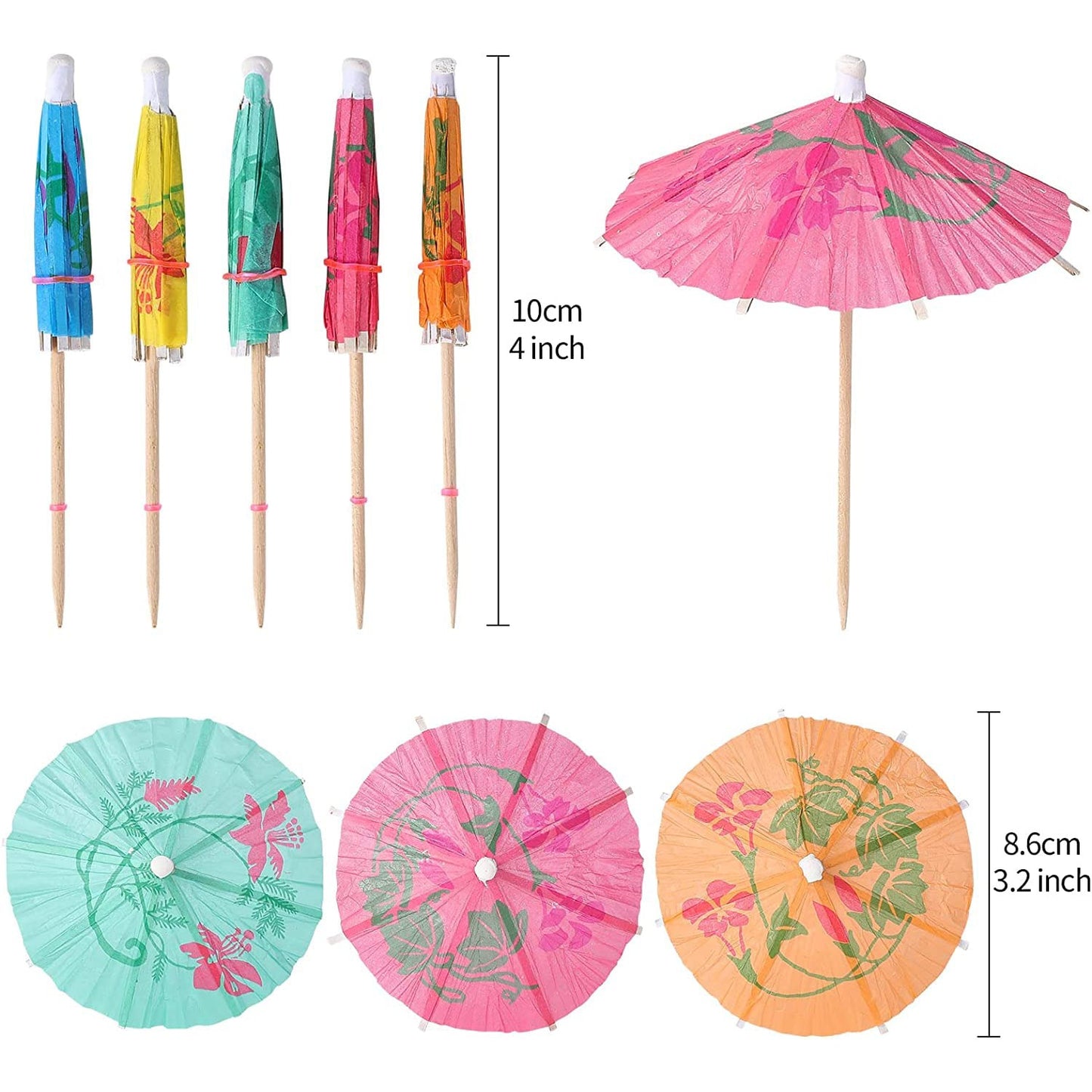 Cocktail Drink Umbrella Picks Toothpicks