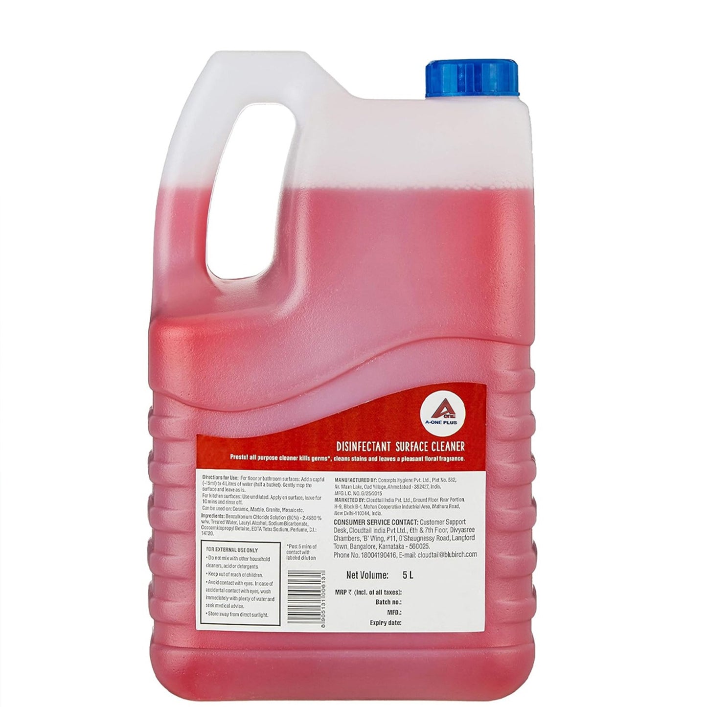 Disinfectant Surface/Floor Cleaner - 5 Ltr